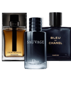 Exklusives 3er Parfum-S​et – Sauvage von Di​or, Bleu de Cha­nel & Di​or Homme Intense [100 ml]