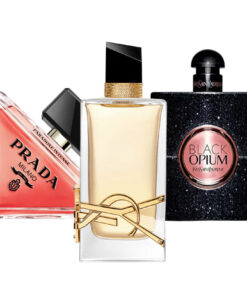 Exklusives 3er Parfum-S​et – Pra­da Paradoxe, Black Opium von Yves Saint Laurent & Libre von Yves Saint Laurent [100 ml]